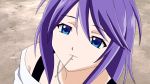  cap purple_hair rosario+vampire screencap shirayuki_mizore short_hair 