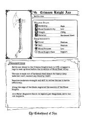  absurdres axe commentary english_commentary english_text harris_hero highres no_humans original text_focus weapon_focus 