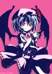  hat high_contrast remilia_scarlet touhou wings 