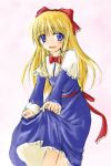  alice_margatroid alice_margatroid_(cosplay) blonde_hair blue_eyes cosplay lowres shanghai_doll solo touhou 