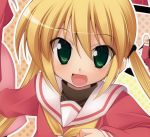  :d close-up face green_eyes hayate_no_gotoku! hoppege open_mouth sanzen'in_nagi sanzenin_nagi school_uniform serafuku smile twintails 