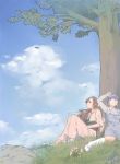  akinbo_(hyouka_fuyou) highres in_tree nt os sitting sitting_in_tree tree tree_sitting trees 