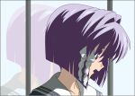  fujibayashi_ryou purple_hair short_hair vector_trace 