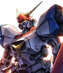  antennae beam_saber d-1 kikou_senki_dragonar mecha no_humans shield taedu upper_body white_background yellow_eyes 