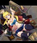  blonde_hair breasts fairy_tail gaston18 highres large_breasts legs lucy_heartfilia panties pink_panties skirt underwear 