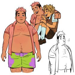 hamsterdads highres patrick_star personification spongebob_squarepants spongebob_squarepants_(character) spongebob_squarepants_(series)