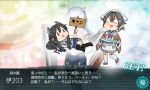  3girls :3 annin_musou apron bandana black_hair black_legwear blue_skirt censored chibi closed_eyes commentary_request crop_top grey_neckwear hair_flaps hair_ornament hair_ribbon hairclip headgear i-203_(kancolle) i-47_(kancolle) jingei_(kancolle) kantai_collection long_hair low-tied_long_hair low_ponytail lying multiple_girls neckerchief novelty_censor on_side plate pleated_skirt ribbon sailor_collar sailor_shirt school_swimsuit school_uniform see-through_skirt serafuku shirt sidelocks sign skirt sleeveless sleeveless_shirt swimsuit thigh-highs translation_request tress_ribbon white_apron white_legwear white_neckwear white_sailor_collar 