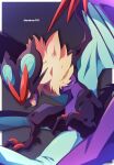  border commentary_request fang gen_6_pokemon highres jacknaiff looking_at_viewer no_humans noivern open_mouth outside_border pokemon pokemon_(creature) solo tongue white_border yellow_eyes yellow_fur 