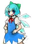  bow cirno lowres luft sketch solo touhou 
