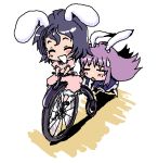  baku_taso bunny_ears chibi inaba_tewi itigekimaru lowres rabbit_ears reisen_udongein_inaba touhou 