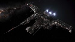  3d advanced_ship_(eve_online) after_effects_(medium) battleship_(eve_online) caldari_state_(eve_online) combat_ship_(eve_online) commentary dark_background english_commentary eve_online flying glowing golem_(eve_online) grey_theme highres lai_dai_corporation_(eve_online) lightwave_(medium) lukeskydiver marauder_(eve_online) military_vehicle nebula no_humans outdoors photoshop_(medium) radio_antenna raven_(eve_online) realistic redesign science_fiction space spacecraft star_(sky) starry_sky_background tech_2_ship_(eve_online) thrusters vehicle_focus 