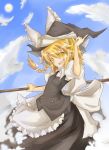  blonde_hair hat kirisame_marisa sasaki_kouhei shirokuro touhou witch_hat 