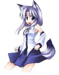  blue_eyes detached_sleeves dog_ears pangea tail 