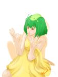  ai-kun bare_shoulders dress green_hair macross macross_frontier ranka_lee red_eyes short_hair 