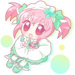  amulet_clover chibi clubs hinamori_amu magical_girl mirai_(artist) mirai_(sugar) open_mouth pink_hair ribbon shugo_chara! solo twintails 