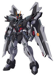  absurdres beam_cannon beam_gun beam_weapon commentary commission directed-energy_weapon energy_gun full_body gundam gundam_seed gundam_seed_c.e._73:_stargazer gundam_seed_freedom highres ibuki_sakura_(sgw_v07) mecha mecha_focus mechanical_wings mobile_suit no_humans railgun rising_freedom_gundam robot science_fiction simple_background skeb_commission solo standing strike_noir v-fin weapon white_background wings yellow_eyes 