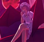  remilia_scarlet sio sio_(rough) tea touhou wings 