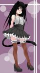  bad_id bell black_hair blush cat_bell cat_ears cat_tail cat_tails ekra high_heels jingle_bell komori_kiri mary_janes platform_footwear platforms sayonara_zetsubou_sensei shoes skirt tail thigh-highs thighhighs 