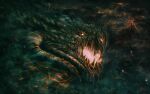  anatofinnstark ancalagon clouds cloudy_sky dark_clouds dated dragon fantasy fire giant glowing glowing_eye highres horns legendarium lightning molten_rock no_humans open_mouth sharp_teeth signature sky teeth the_silmarillion volcano 