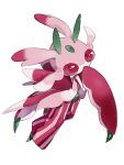  3_(qqo0g) commentary_request full_body gen_7_pokemon highres looking_at_viewer lurantis no_humans pokemon pokemon_(creature) shiny simple_background solo twitter_username watermark white_background 
