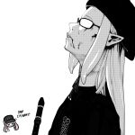  &gt;_&lt; 2girls beret blood blood_on_face chibi chibi_inset collared_shirt crying derivative_work glasses hair_behind_ear hat highres hololive hololive_english instrument kaneki_profile_picture leaning_back light_stick manga_panel_redraw meme monochrome multiple_girls ninomae_ina&#039;nis parted_lips pointy_ears recorder secretperson shirt solo_focus spot_color tentacle_hair tokyo_ghoul tokyo_ghoul:re virtual_youtuber white_background 