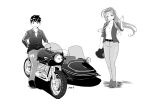  aa_megami-sama belldandy boy girl long_hair magical_girl morisato_keiichi motorcycle motorcycle_helmet 