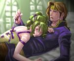  fire_emblem fire_emblem:_seima_no_kouseki fire_emblem_sacred_stones green_eyes green_hair l&#039;arachel lowres rennac tears undressing 