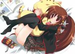  hiduki_yayoi little_busters! little_busters!! natsume_rin stuffed_animal stuffed_toy thigh-highs thighhighs 