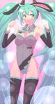  bad_id bunny_ears bunnysuit hatsune_miku rabbit_ears thigh-highs thighhighs tro twintails vocaloid 