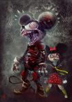  blood cosplay crazy_eyes disney fangs glasses manuhell mickey_mouse robot 