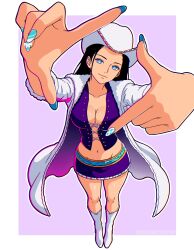 1girl long_hair looking_at_viewer looking_up nico_robin one_piece pose