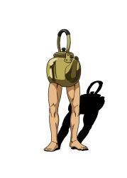  animate_object anime_coloring bare_legs barefoot human_legs kettle kettle_(let's_go_kaikigumi) let's_go_kaikigumi no_humans shadow tachi-e transparent_background yamashita_yoshimitsu 