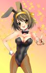  bunny_ears bunnysuit pantyhose rabbit_ears suzumiya_haruhi suzumiya_haruhi_no_yuuutsu uk-works 