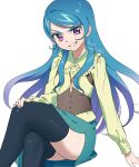  1girl blue_hair dntks_852 kamijou_haruka long_hair yuu-gi-ou yuu-gi-ou_sevens 