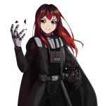  absurdres cosplay darth_vader darth_vader_(cosplay) epic_fail_project epica-chan erica_naito highres mechanical_arms mechanical_parts original redhead self_upload single_mechanical_arm star_wars 