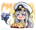  2girls azur_lane crying essex_(azur_lane) food fried_chicken fruit hm_(hmongt) lemon little_enterprise_(azur_lane) multiple_girls tears 