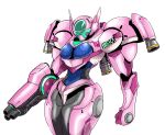  1girl absurdres adapted_costume artist_request d.va_(overwatch) highres meka_(overwatch) metroid overwatch power_armor power_suit solo varia_suit white_background 
