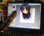  blush chibi long_hair naruto uchiha_itachi 