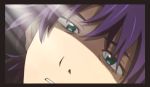  1boy araragi_koyomi bakemonogatari blue_eyes close-up jojo_no_kimyou_na_bouken joseph_joestar_(young) kei_zou monogatari_(series) parody purple_hair solo style_parody tagme 