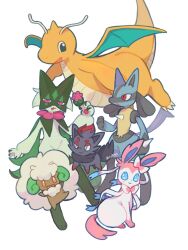  :o big_hair black_fur blue_eyes blue_fur blue_sclera body_fur bow claws closed_mouth colored_sclera colored_skin commentary_request dande_lion2604 dragon dragon_wings dragonite fluffy flying green_fur green_horns highres horns lucario mask meowscarada no_humans open_mouth orange_eyes orange_skin pawpads pink_eyes pink_fur pokemon pokemon_(creature) pokemon_focus red_eyes red_fur ribbon simple_background single_horn sitting smile snout spikes standing sylveon twitter_username two-tone_fur whimsicott white_background white_fur white_hair wings yellow_fur zorua 