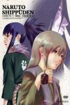  black_eyes cover dvd_cover guren_(naruto) highres japanese_clothes naruto official_art orochimaru purple_hair spiked_hair yuukimaru_(naruto) 