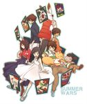  cards floating_card goggles goggles_on_head hanafuda ikezawa_kazuma jinnouchi_wabisuke king_kazuma koiso_kenji nakatani shinohara_natsuki summer_wars 