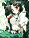  black_hair breasts bust highres large_breasts red_eyes reiuji_utsuho solo takana_shinno touhou 