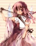  darksouls instrument musical_note pink_hair single_glove violin wings 
