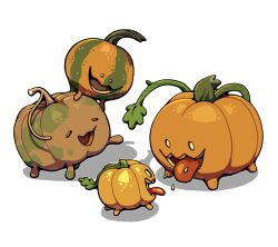  creature creature_focus discount-supervillain no_humans pumpkin pumpkin_(steven_universe) seed smile steven_universe tongue tongue_out toon_(style) transparent_background 