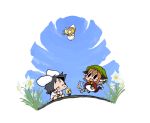  chen chibi cirno flower inaba_tewi lily_white rumia touhou 