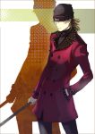  artist_request beanie brown_hair eeru hat male persona persona_3 trench_coat trenchcoat 
