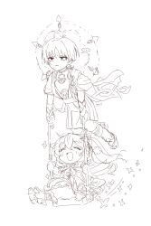  ... 1boy 1girl absurdres animal_on_head anklet armor arms_at_sides bird bird_on_head bloomers blunt_ends blush bodysuit bridal_gauntlets cape clenched_hands closed_eyes commentary dress facing_another feathers finch flying full_body furisode gem genshin_impact greyscale hair_between_eyes hakama hakama_shorts halo halo_behind_head highres holding ice_s_s_z japanese_armor japanese_clothes jewelry kimono kote layered_sleeves leg_warmers long_hair looking_to_the_side lower_eyelashes_only mandala mandarin_collar monochrome nahida_(genshin_impact) on_head on_swing open_clothes open_kimono open_mouth parted_lips pleated_shorts pom_pom_(clothes) sandals sanpaku scaramouche_(genshin_impact) short_dress short_sleeves shorts side_cape side_ponytail sidelocks sitting sketch socks spoken_ellipsis stirrup_footwear stirrup_legwear swing toeless_legwear tsurime unamused untranslatable_commentary vision_(genshin_impact) wanderer_(genshin_impact) white_background wispy_bangs zouri 