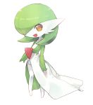  chibi fuchsia gardevoir green_hair no_humans pokemon pokemon_(creature) smile white_skin 