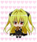  chibi food highres konjiki_no_yami taiyaki thigh_strap to_love-ru toloveru wagashi 